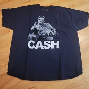Johnny Cash Black Shirt, Men's XXL